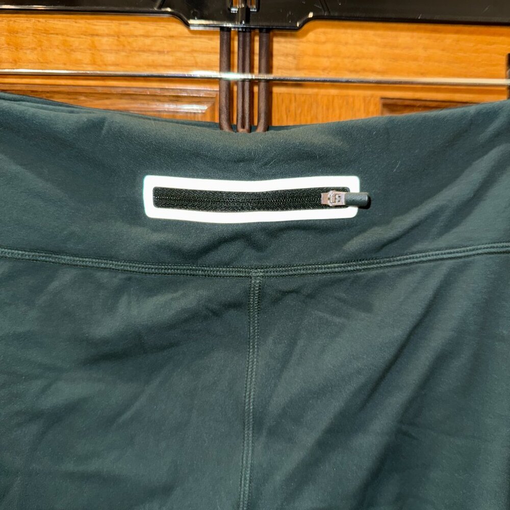 Tory Sport Tonal Seamless Chevron Leggings, Conifer Green, XL - Picture 3 of 6